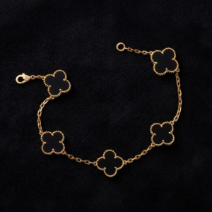 Golden Clover Charm Bracelet