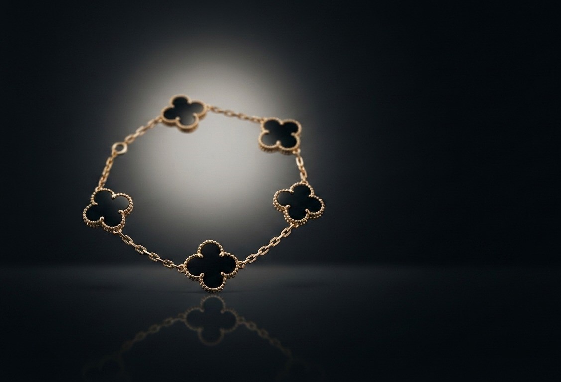 Golden Clover Charm Bracelet - Image 4
