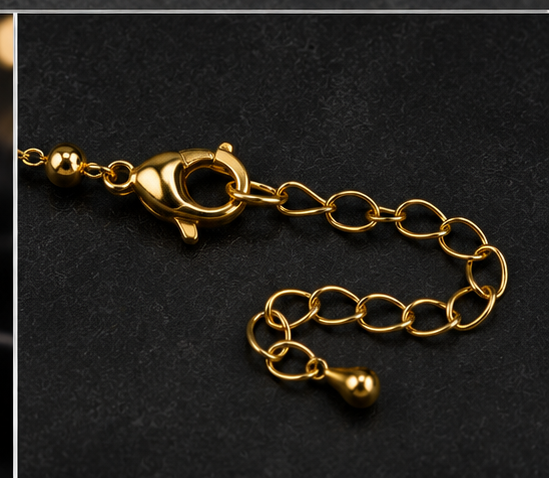 Black Daisy Charm Bracelet - Image 3